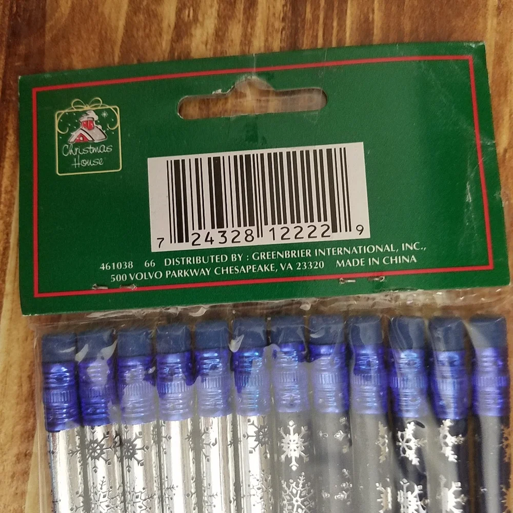 IKEA Snowflake Journal & Wood Pencil Sticky Note Set Pack Bundle Blue Gray